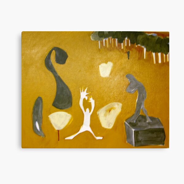 Tai Chi at the Tokyo Art Museum Garden #4 Canvas Print