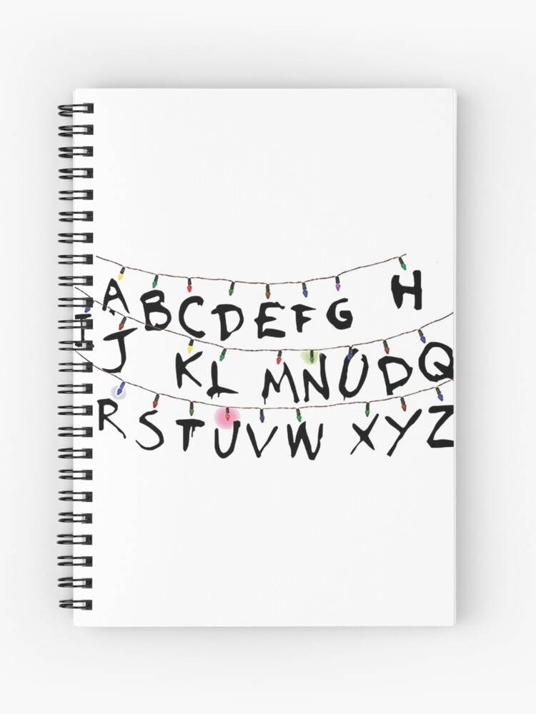 Cuaderno de espiral «stranger things sticker» de aliciafearless | Redbubble