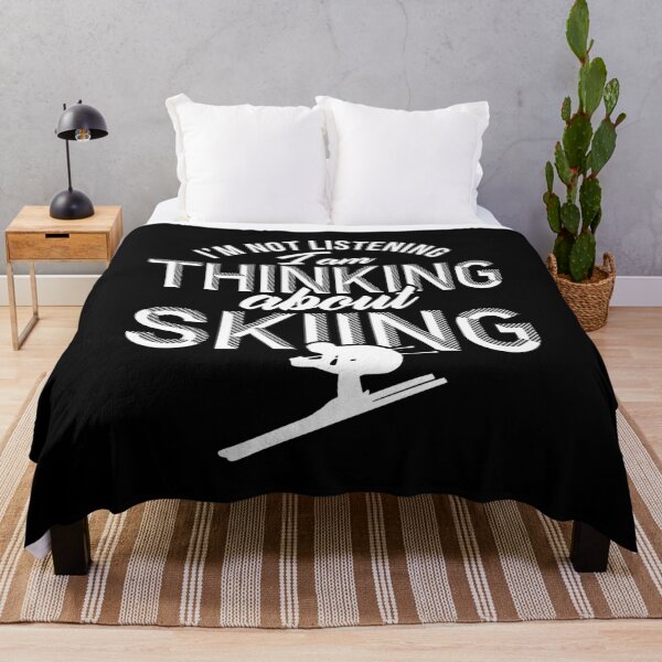 Item preview, Not Listening Thinking of Skiing - Ski Design designed and sold by EstelleStar.