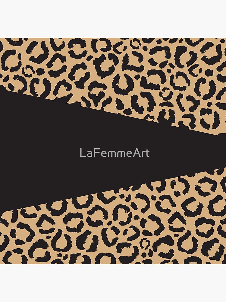 Chic Rose Gold Leopard Cheetah Animal Print Water Bottle by La Femme