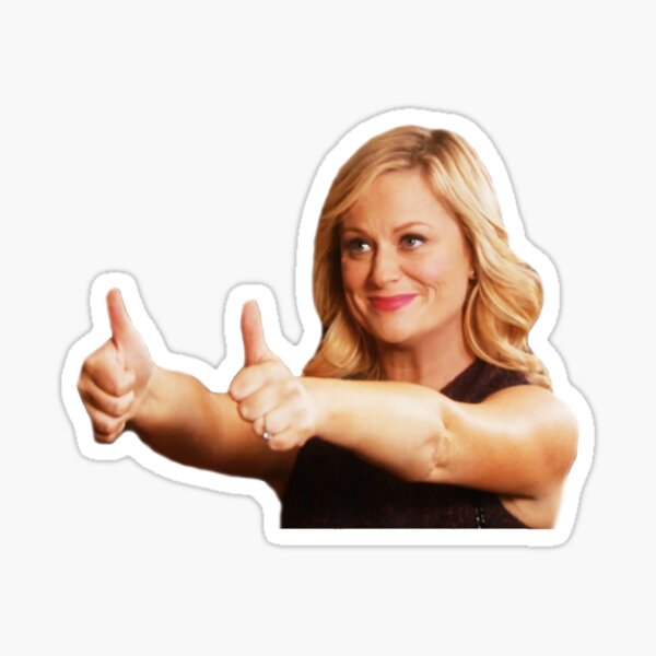 Leslie Knope Thumbs Up Sticker