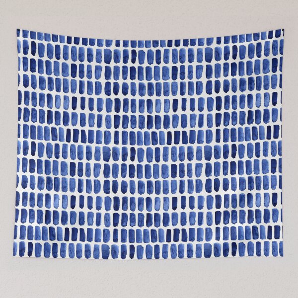Item preview, Blue watercolor brushstrokes designed and sold by KarinaKalina.