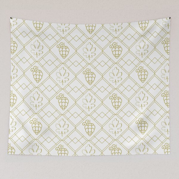 Item preview, Grapes and fig leaves pattern, golden  designed and sold by ce-horvath.