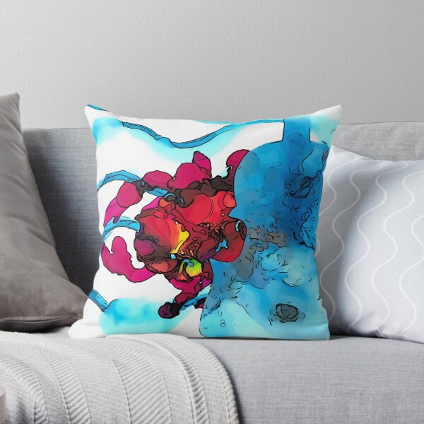 Crabby Violin Throw Pillow