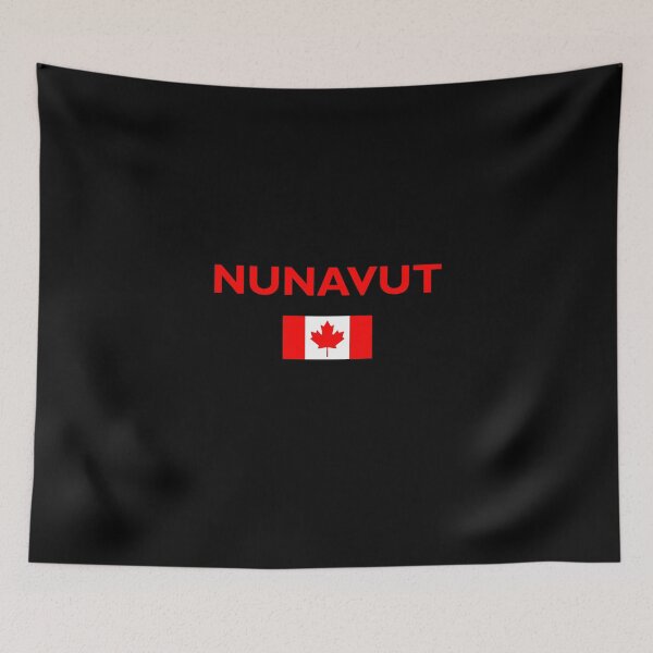 Item preview, Nunavut Canada Canadian Flag Dark Color designed and sold by TinyStarCanada.