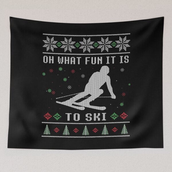 Item preview, Ugly Christmas Ski Skier Skiing designed and sold by EstelleStar.