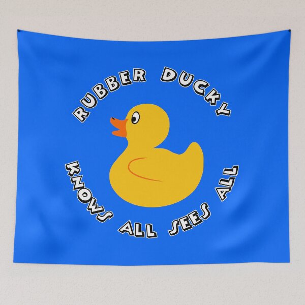 Item preview, Rubber Ducky knows all sees all sticker designed and sold by BigTime.