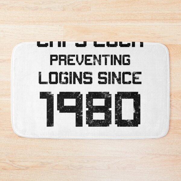Item preview, Caps Lock Preventing Login Since 1980 Computer Jokes  TShirt designed and sold by findgreatshirts.