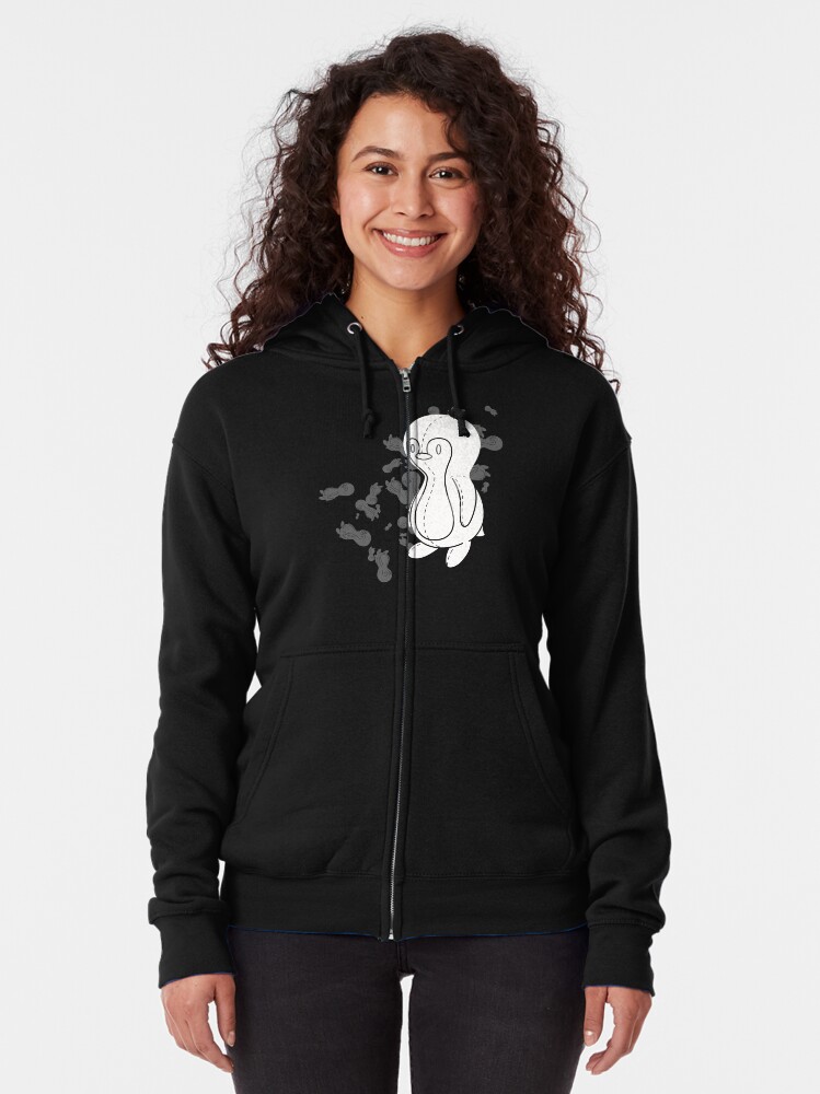 Alternate view of Penguin Doll Zipped Hoodie