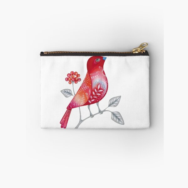 Item preview, Red bird on a branch designed and sold by KateOzArt.