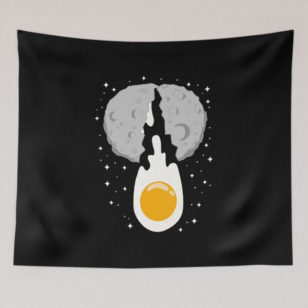 Item preview, Moon Space Breaking Egg Cracking designed and sold by therealsadpanda.