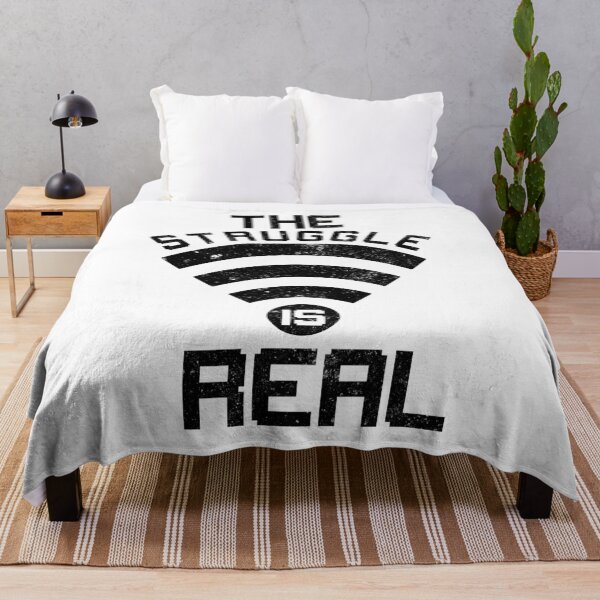 Item preview, Struggle Is Real - Funny Wifi Wireless Humor T-Shirt designed and sold by findgreatshirts.