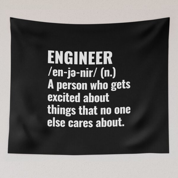 Item preview, Funny Engineer Definition designed and sold by EstelleStar.