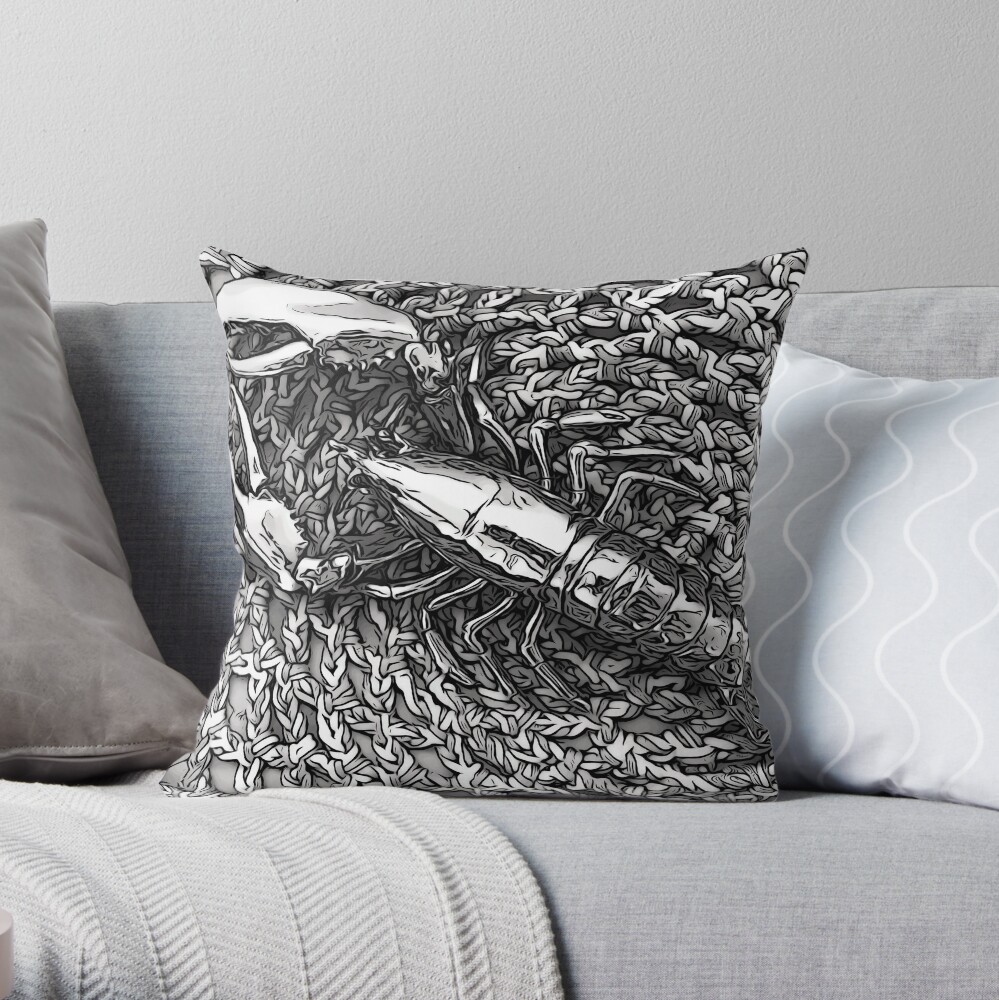 Loving Lobster Throw Pillow
