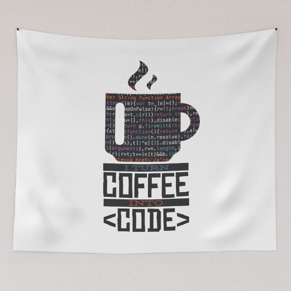 Item preview, I Turn Coffee Into Code designed and sold by Blacklasch.