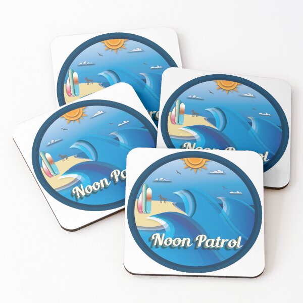 Noon Patrol Coasters (Set of 4)