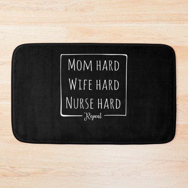 Item preview, Mom Hard Wife Hard Nurse Hard - Slouchy - Nurse Wife Mom Nurse Gift For Nurse, Gift for Mom, Cute Nurse, FT70 designed and sold by MentDesigns.