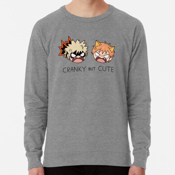 Grincheux mais mignon! ~ Kacchan & Kyo Sweatshirt léger