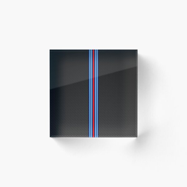 Artikelvorschau, Carbon Fibre Martini Racing Stripes Poster – Modern Classic Livery Art entworfen und verkauft von Road To Track.
