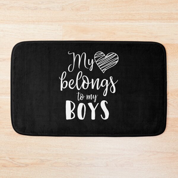 Item preview, My Heart Belongs to My Boys, Mom of Boys, Funny Mom Motherhood Mother's Day, Mom Mama Mom Gift, FT100 designed and sold by MentDesigns.