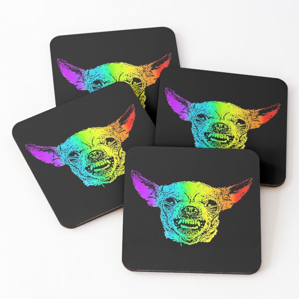 Item preview, Rainbow Angry Chihuahua designed and sold by Child of the Corn Designs.