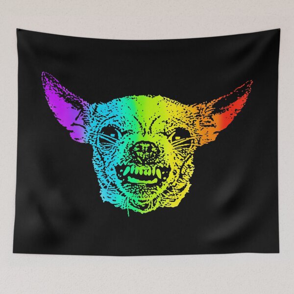 Item preview, Rainbow Angry Chihuahua designed and sold by Child of the Corn Designs.