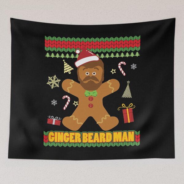 Item preview, Ugly Ginger Beard Man Holiday Gingerbread Christmas graphic designed and sold by tronictees.