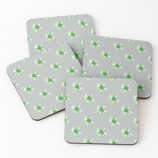 Item preview, Green Daisies on Grey designed and sold by SpeareCreations.