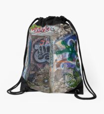 Graffiti Everywhere Drawstring Bag