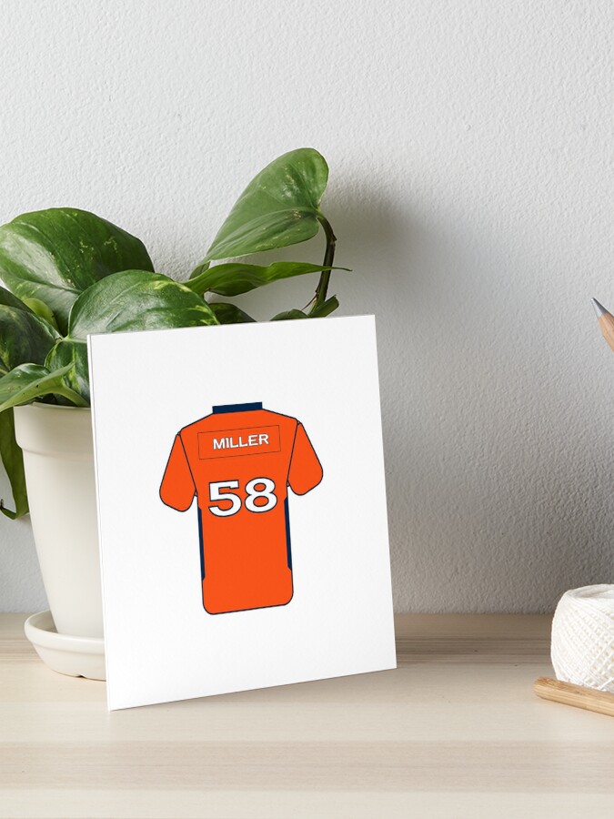 Simple Broncos Jersey Art Art Board Print for Sale by DuckMuck14