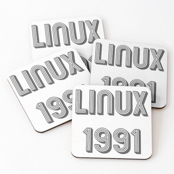 Item preview, Linux 1991 - Year of 1st Release Black Tri-Linear Font Design designed and sold by ramiro.