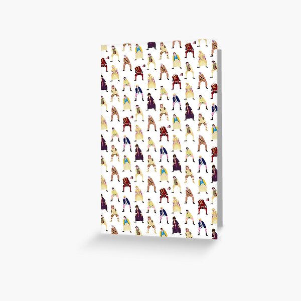 all the ghosts juckling Greeting Card