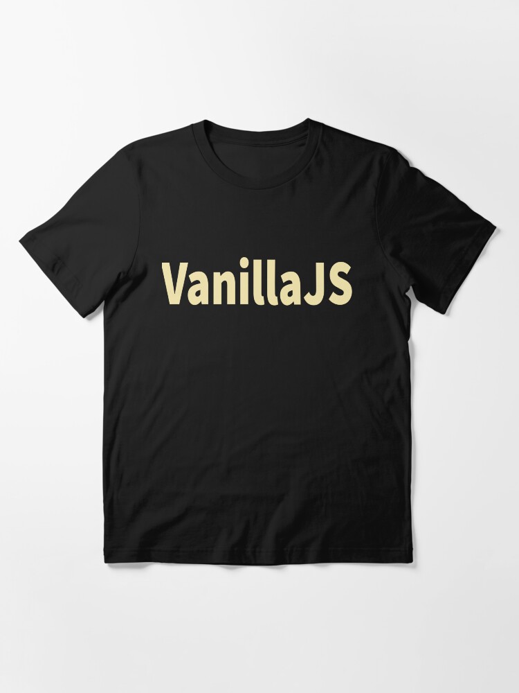 Alternate view of VanillaJS - Design for Purist JavaScript Programmers Essential T-Shirt