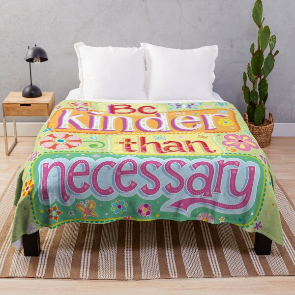 Item preview, Be kinder than necessary - Colorful Hand-Lettering Art by Thaneeya McArdle designed and sold by Thaneeya McArdle.