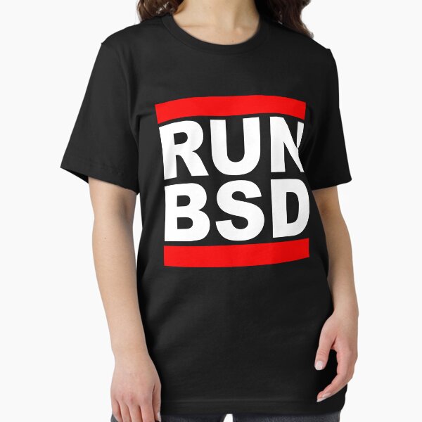 Item preview, RUN BSD - Cool White/Red Design for Unix Hackers & Sysadmins designed and sold by ramiro.