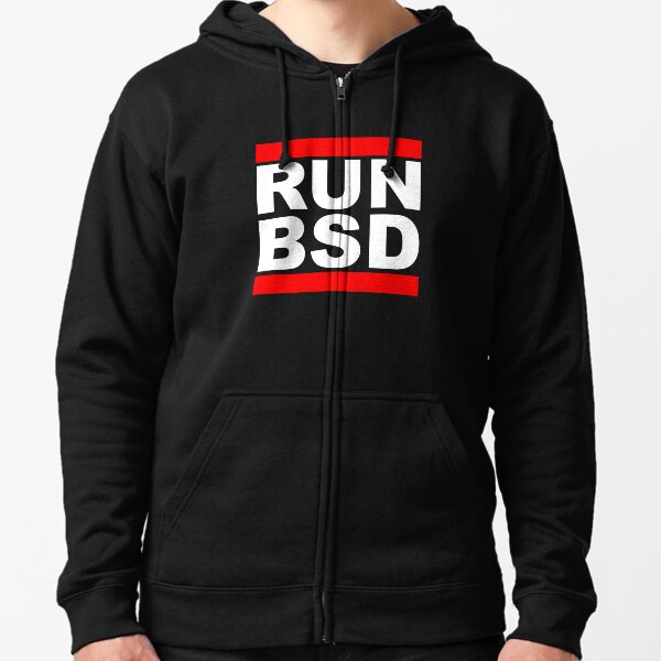 Item preview, RUN BSD - Cool White/Red Design for Unix Hackers & Sysadmins designed and sold by ramiro.