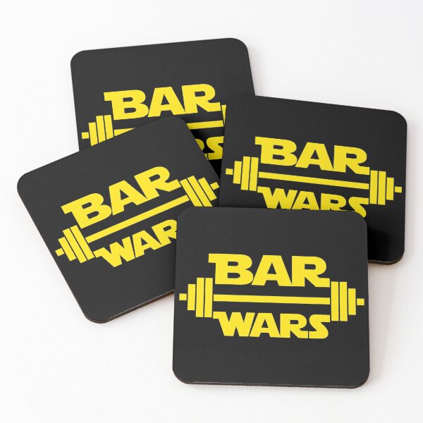 Item preview, BAR WARS - Yellow/Dark Parody Design for Weight Lifters designed and sold by ramiro.