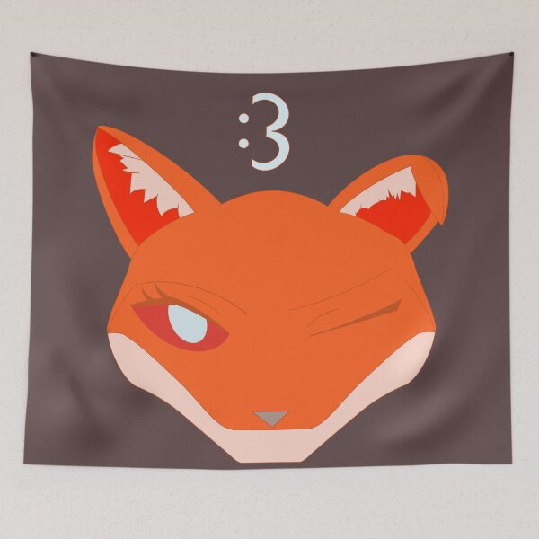 Item preview, Fox Emote Wink Face designed and sold by mizzstatic13.