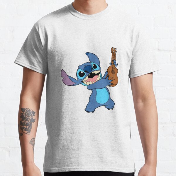 Stitch et son ukulélé :) T-shirt classique