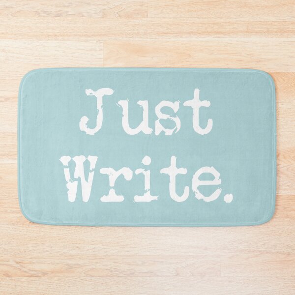 Item preview, Just Write. Vertical White Type Sea Green designed and sold by TeaRoseWriter.