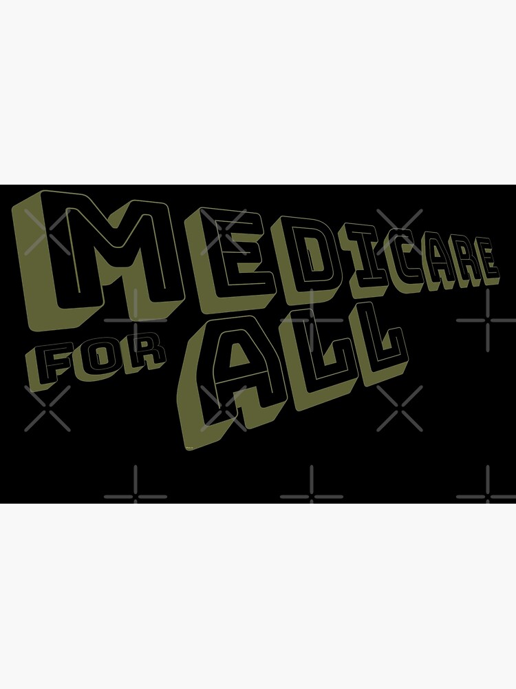 Medicare for All - Yellow Bungee Text by willpate