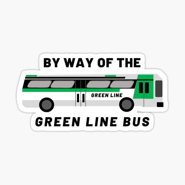 Green Line Bus Stickers Redbubble - roblox royal transit authority