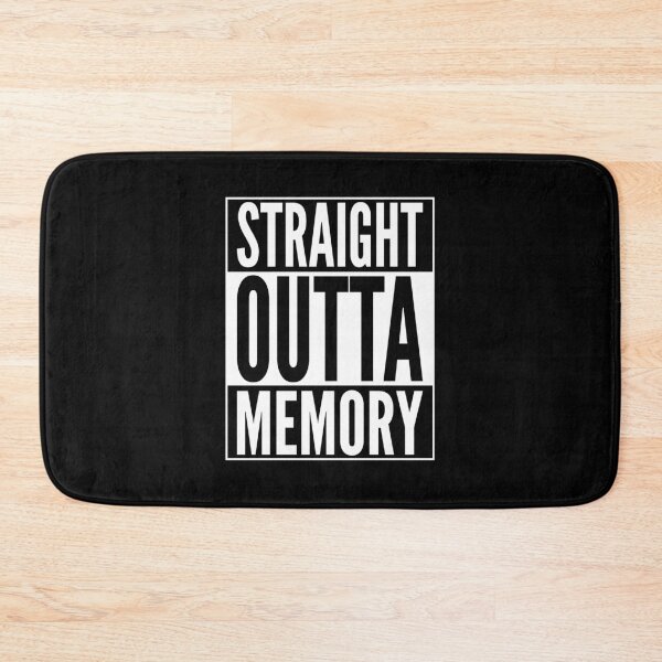 Item preview, Straight Outta Memory - IT Humor Design for Dark Backgrounds designed and sold by ramiro.