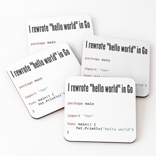 Item preview, I rewrote "hello world" in Go - Programmer Humor Design designed and sold by ramiro.