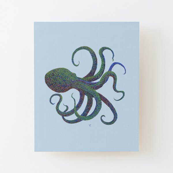Octopus Wood Mounted Print