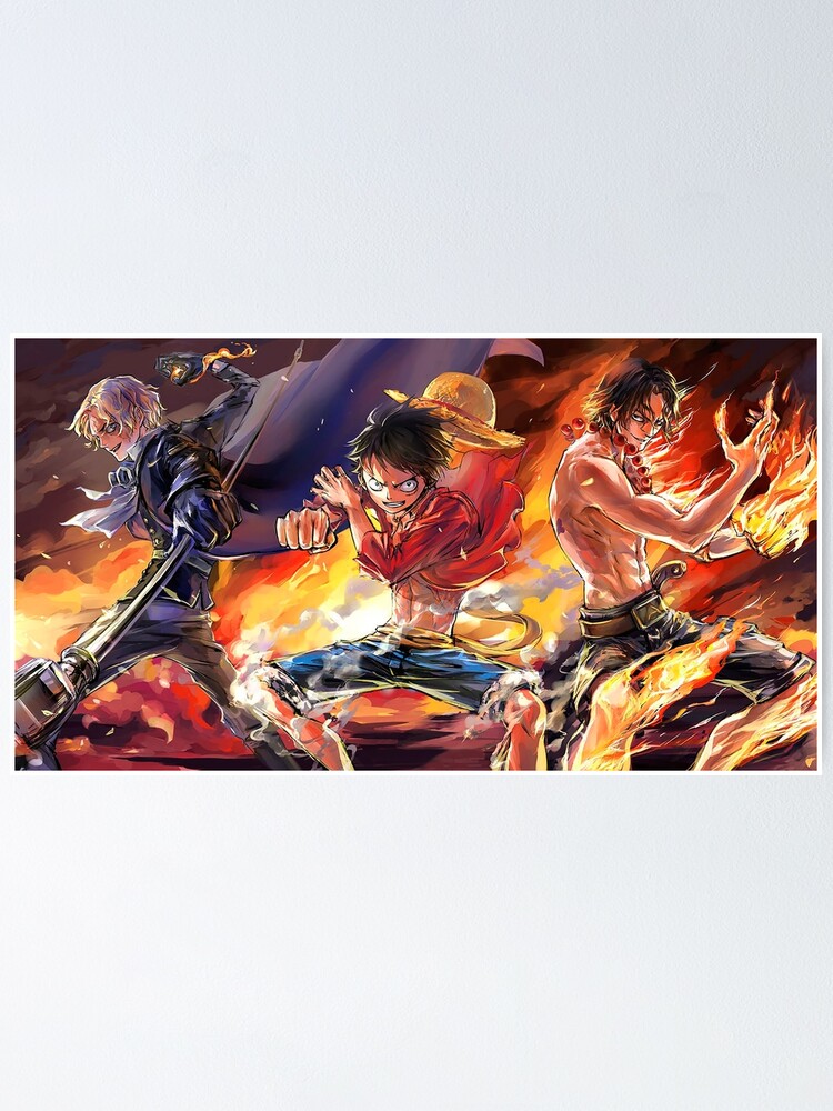 Sabo Luffy Ace Poster By Trpinc Redbubble