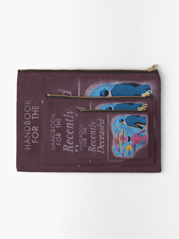 Alternate view of Handbook for the recently deceased Zipper Pouch