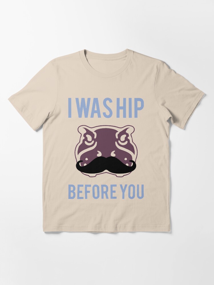 Alternate view of I was hip before you - Hipster Hippo with Moustache Essential T-Shirt