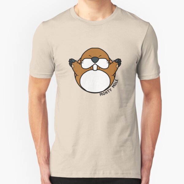 Monty Mole (Super Mario) - FlamedVortex Slim Fit T-Shirt