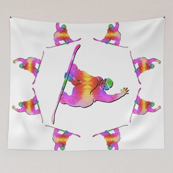 Item preview, Tie-Dye Snowboarder 2 designed and sold by Feral Beagle LLC.